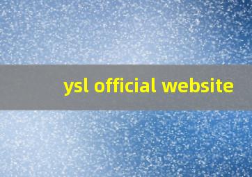 ysl official website